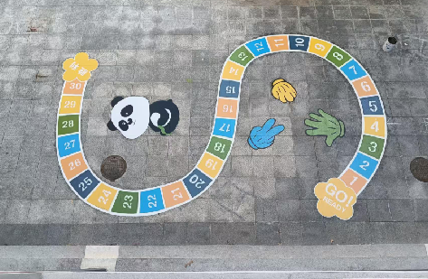 册亨地面游戏彩绘