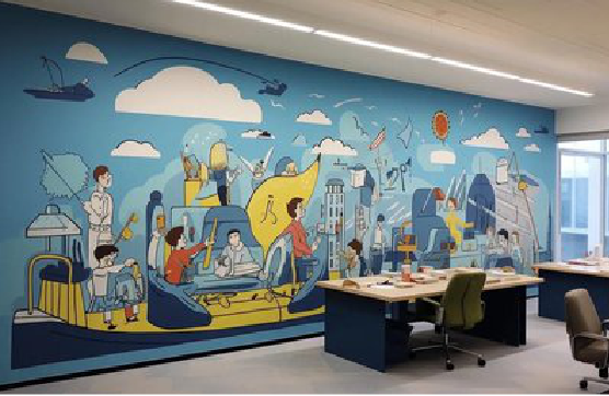 册亨办公室墙绘的特点。