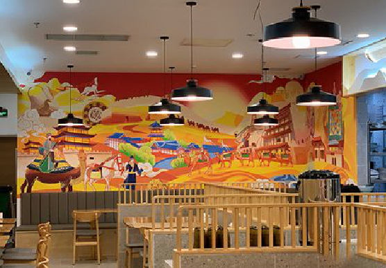 册亨商业空间彩绘介绍。