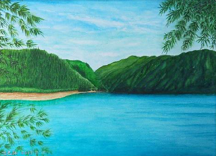 册亨在墙绘中，如何绘画绿水青山？